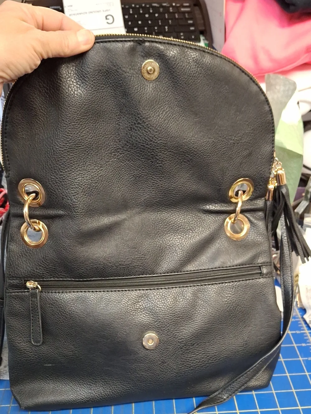 Black 12x9x2.5 Crossbody Shoulder Bag Preloved